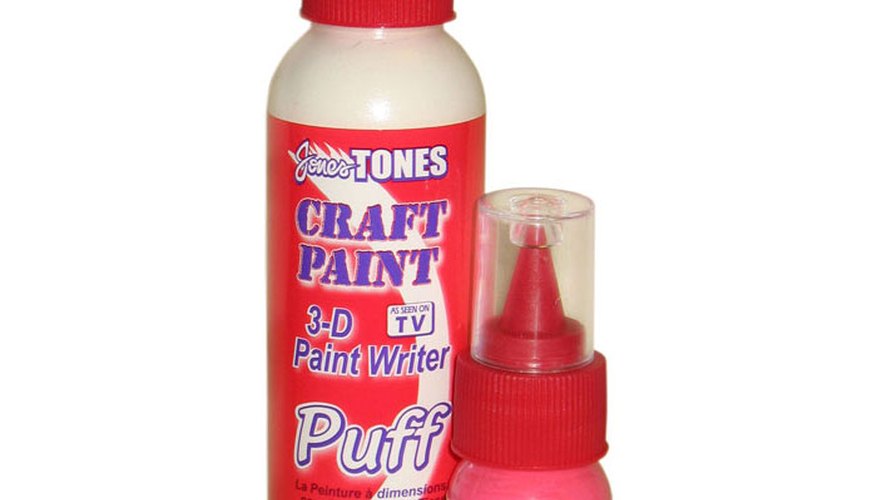Hermosos diseños tridimensionales pueden ser adquiridos con el uso de pintura inflable.