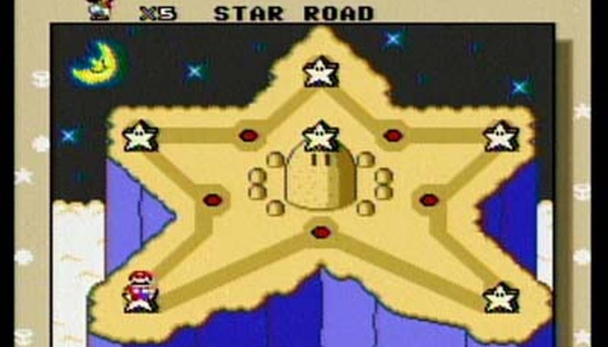 Este es el aspecto del mundo secreto de la estrella en Super Mario World.