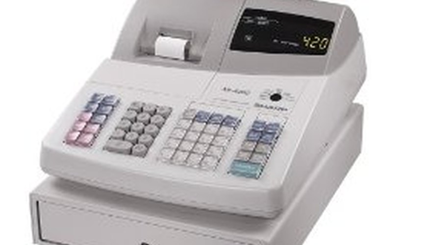 Caja registradora electrónica.