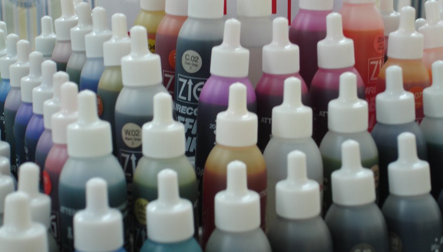 Tintas de alcohol.