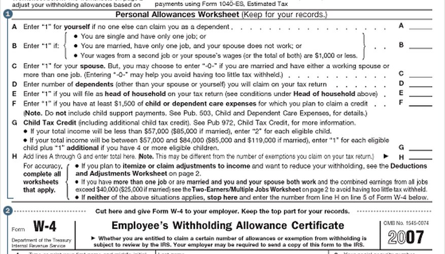 How to Fill Out the W-4 Form | Pocket Sense