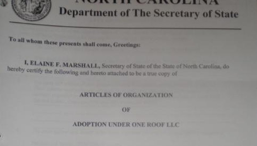 Sample articles of incorporation