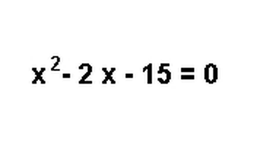 Photo Credit: John Gugie A quadratic trinomial