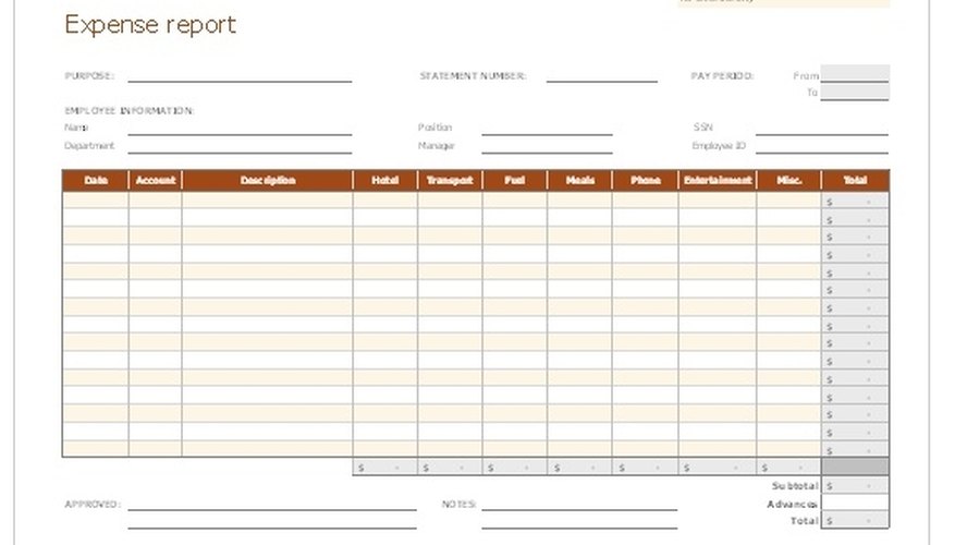 Cómo crear informes de gastos en Excel Cuida tu dinero