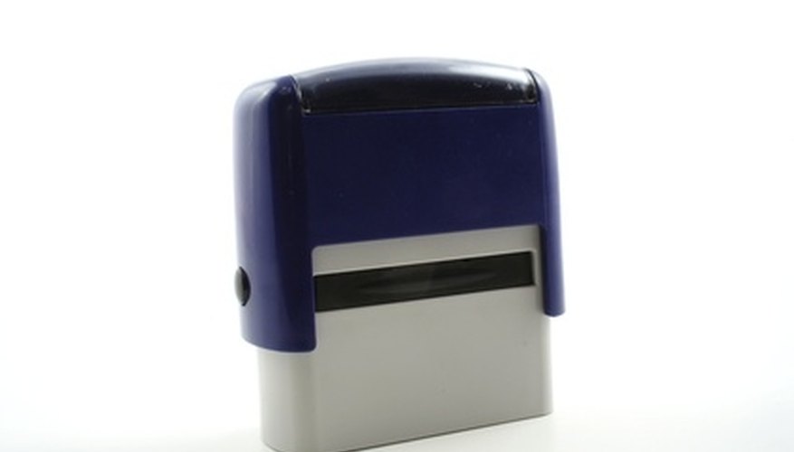 Refill a self-inking stamp