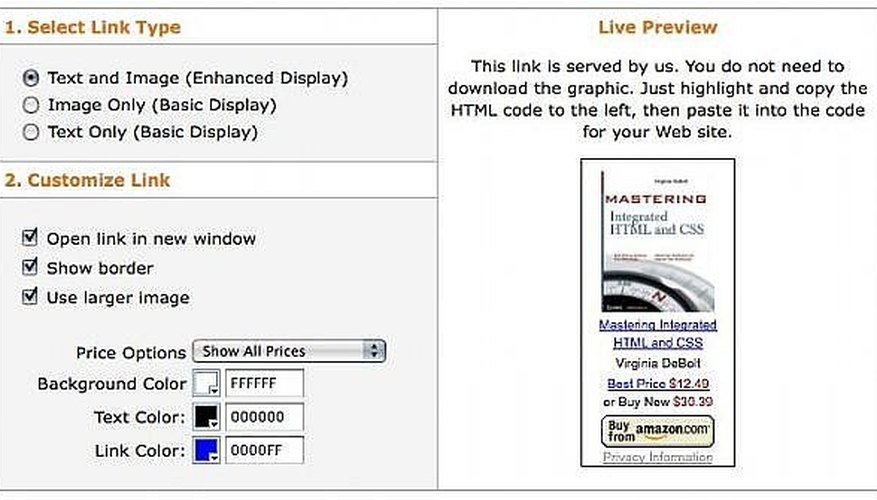 Customize the link.