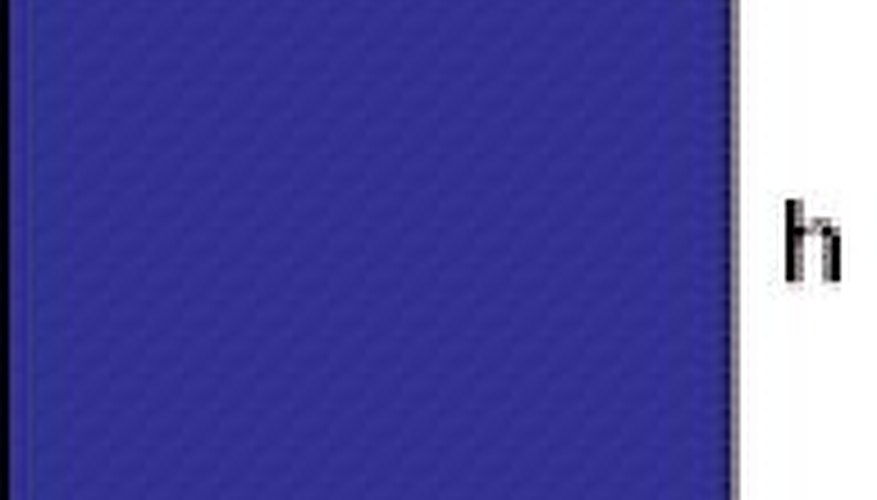 Cylinder with radius r and height h