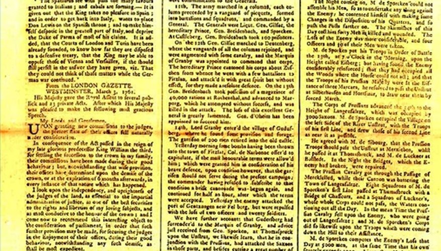 The first continually published newspaper