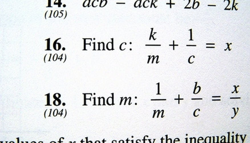 Photo Credit: algebra image by Katrina Miller from <a href='http://www.fotolia.com'>Fotolia.com</a> Math word problems can be complex
