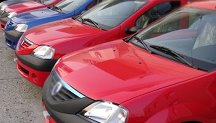 Photo Credit: Red cars image by Catabu from <a href='http://www.fotolia.com'>Fotolia.com</a> Hydrogen cars