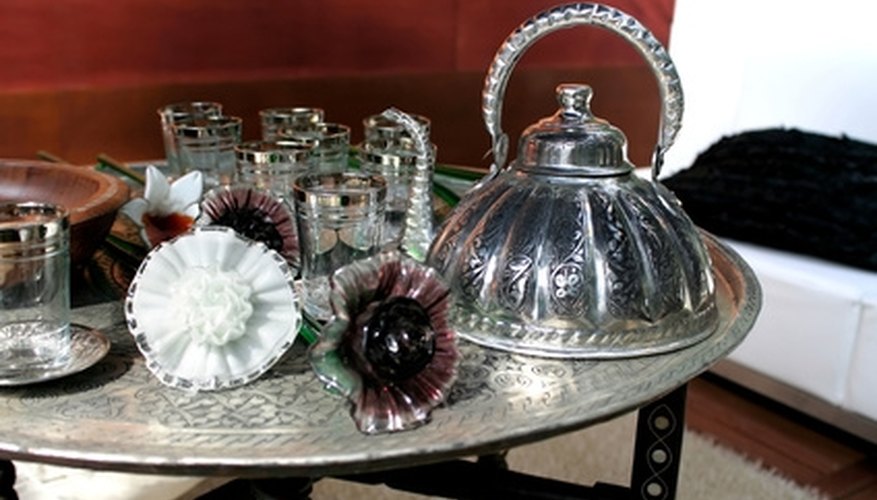 Photo Credit: luxury silver tray with elegant silver tea pot image by araraadt from <a href= You can strip off faded or chipped silver plating.