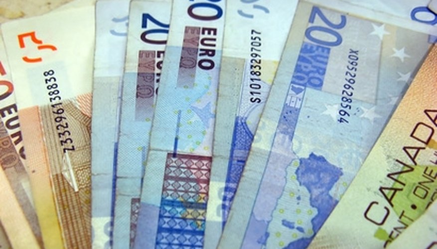 Use foreign currency exchange rates to find the value of foreign money.