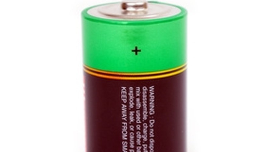 Photo Credit: D Cell Battery image by ike from <a href='http://www.fotolia.com'>Fotolia.com</a> Use a battery to create an electromagnet.