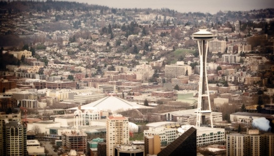 The Seattle, Washington skyline. The Seattle, Washington skyline.