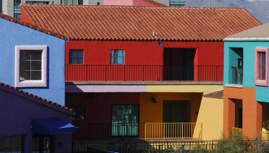 Tucson is home to festive and colorful buildings, as well as romantic restaurants. Tucson is home to festive and colorful buildings, as well as romantic restaurants.