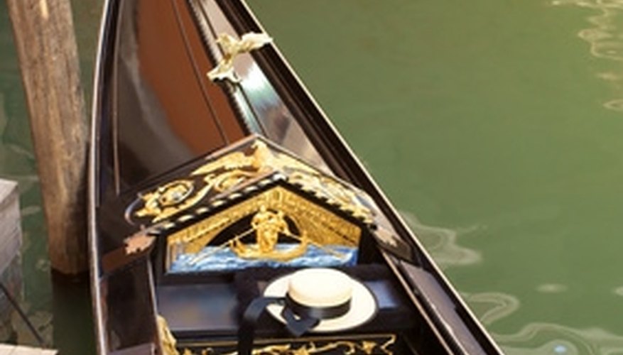 Romantic gondola rides are available in Boston. Romantic gondola rides are available in Boston.