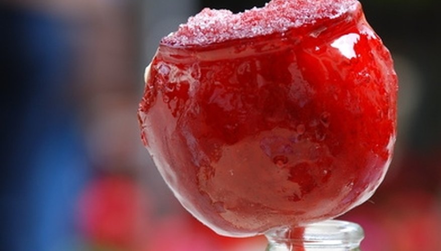 Candy apples are a popular concession trailer item.