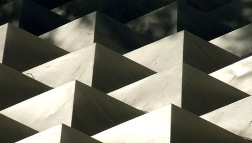 Photo Credit: pyramids background 6 image by chrisharvey from <a href='http://www.fotolia.com'>Fotolia.com</a> Calculate the surface area of three-dimensional shapes such as pyramids.