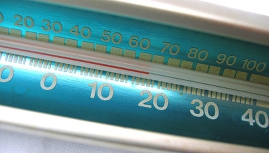 Photo Credit: temperature image by Edsweb from <a href='http://www.fotolia.com'>Fotolia.com</a> The hypothalamus regulates temperature in the body.