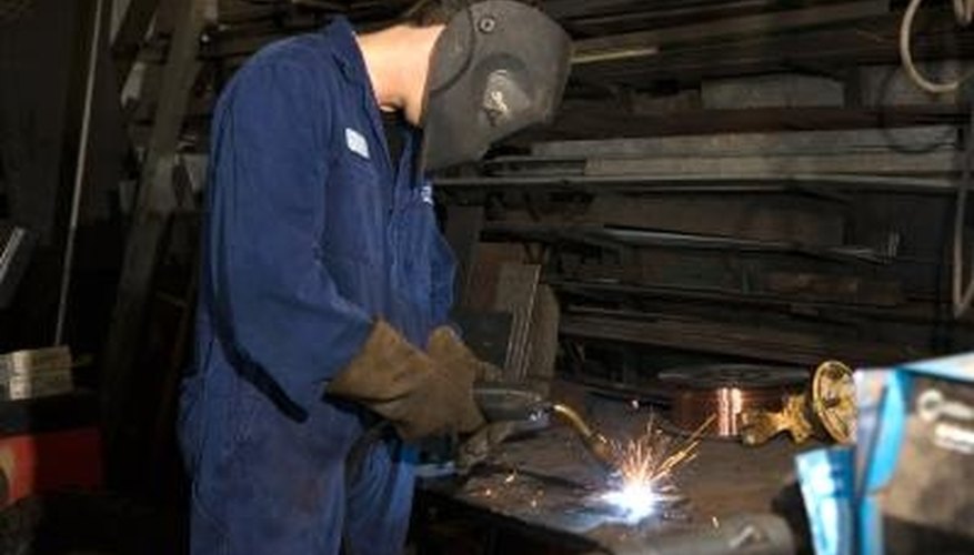 Photo Credit: Jupiterimages/Photos.com/Getty Images Proper safety procedures help prevent welding injuries.