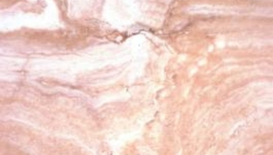 Photo Credit: John Foxx/Stockbyte/Getty Images Marble is a metamorphic rock originally formed by crustacean shells.