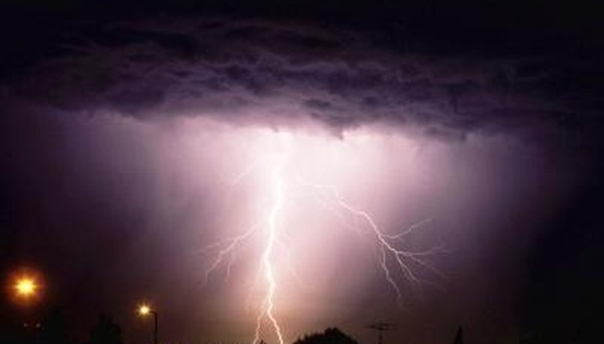 Photo Credit: NA/Photos.com/Getty Images The chance of rain percentage can be calculated using basic weather tools.