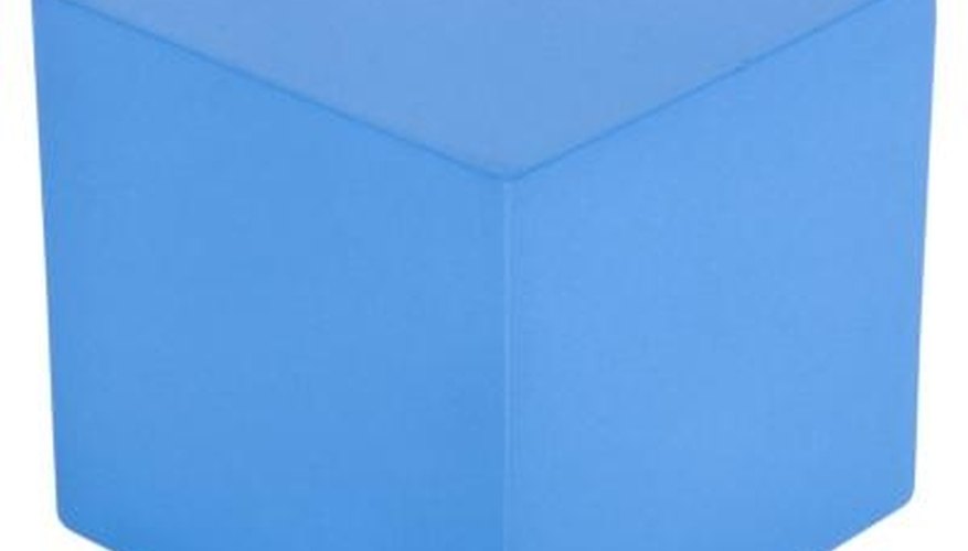 Photo Credit: Ablestock.com/AbleStock.com/Getty Images Finding the volume of a cube entails multiplying the base area by the height.