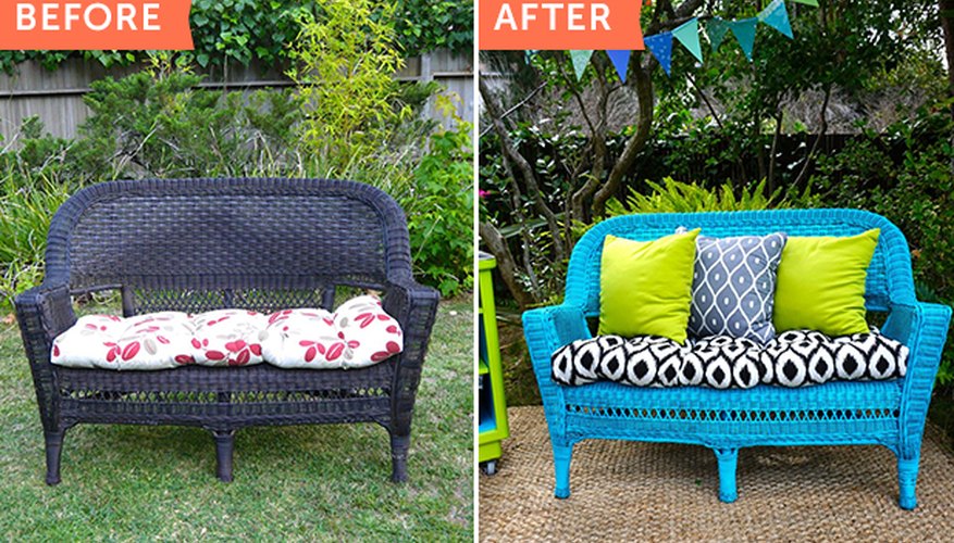 Turn an old wicker chair into this! Turn an old wicker chair into this!