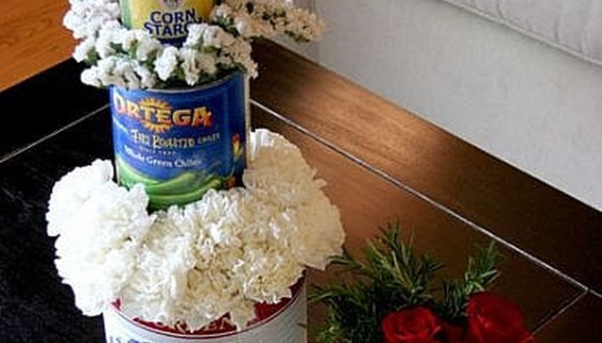 Tin Can Centerpiece Tin Can Centerpiece
