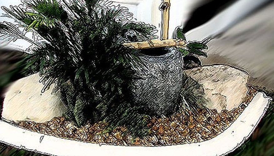 Sketch a plan for the water feature. Sketch a plan for the water feature.