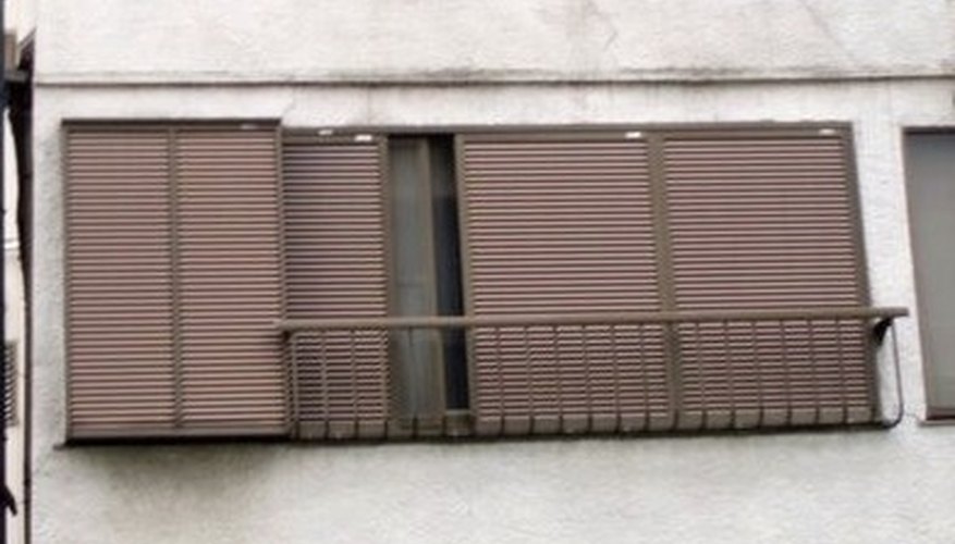 Sliding storm panels. Sliding storm panels.