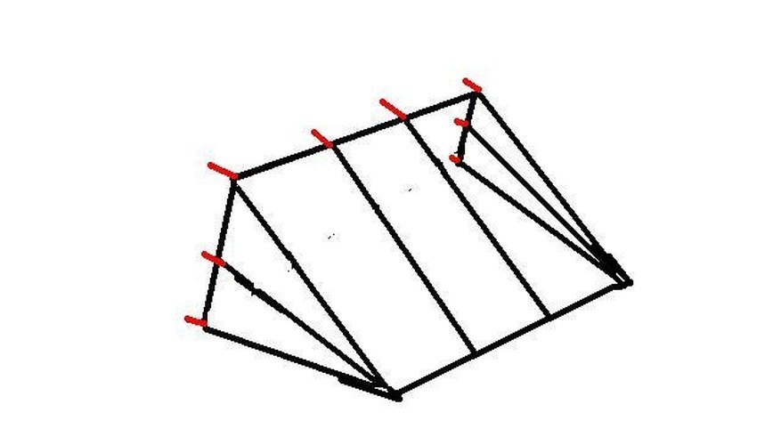 Red marks are locations for connecting the frame onto the wall with screws. Red marks are locations for connecting the frame onto the wall with screws.