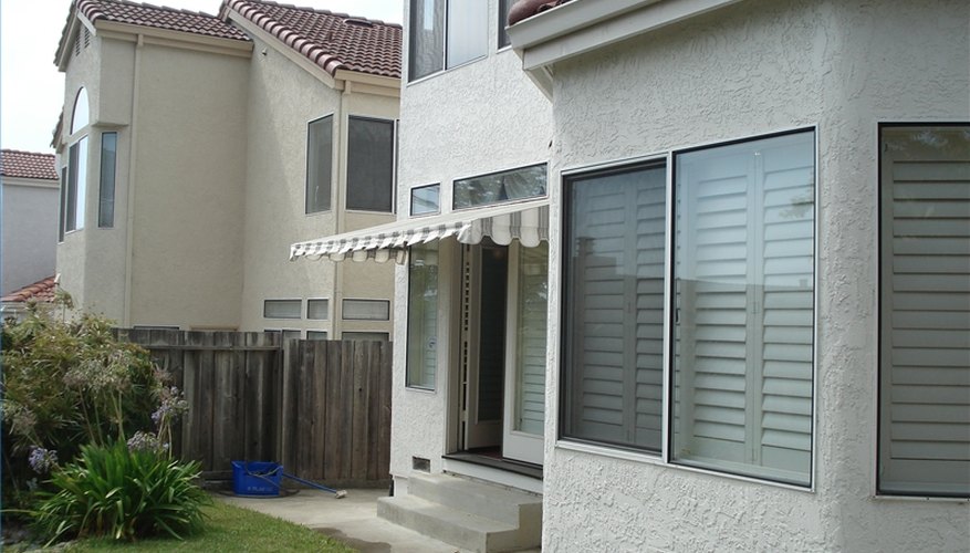 Finished Awning over Door and Window Finished Awning over Door and Window