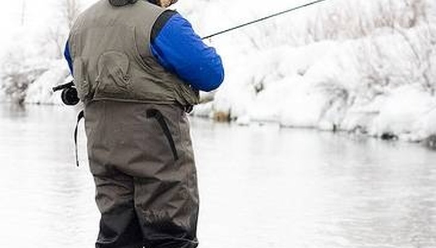 Fisherman in the winter