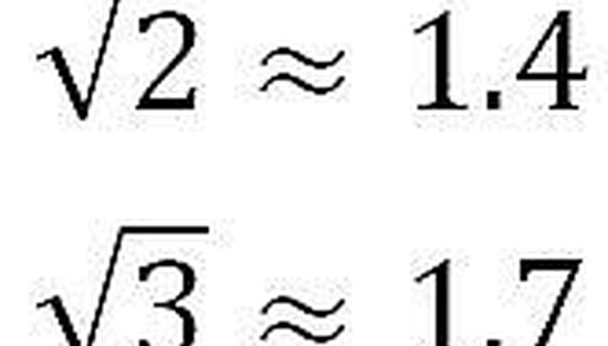 Note the Important Sqrt(2) and Sqrt(3)