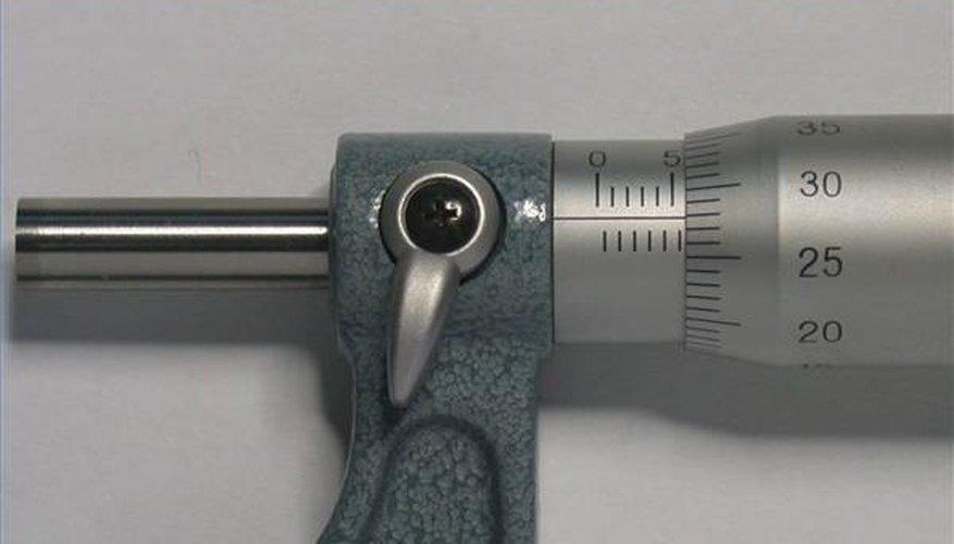 Screw gauge showing 5.78 mm