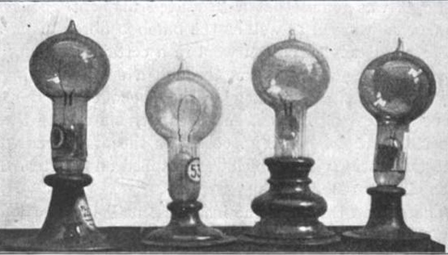 thomas edison light bulb experiments