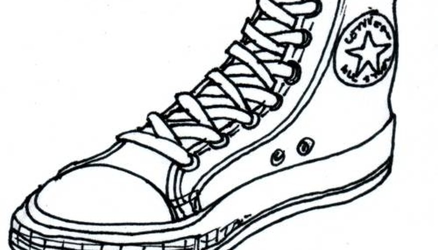 How to Draw Converse Shoes Our Pastimes