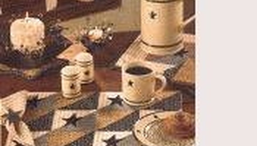 Patchwork napkins and place mats Patchwork napkins and place mats