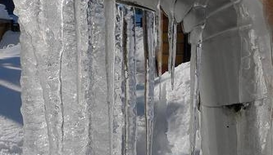 Frozen gutter Frozen gutter
