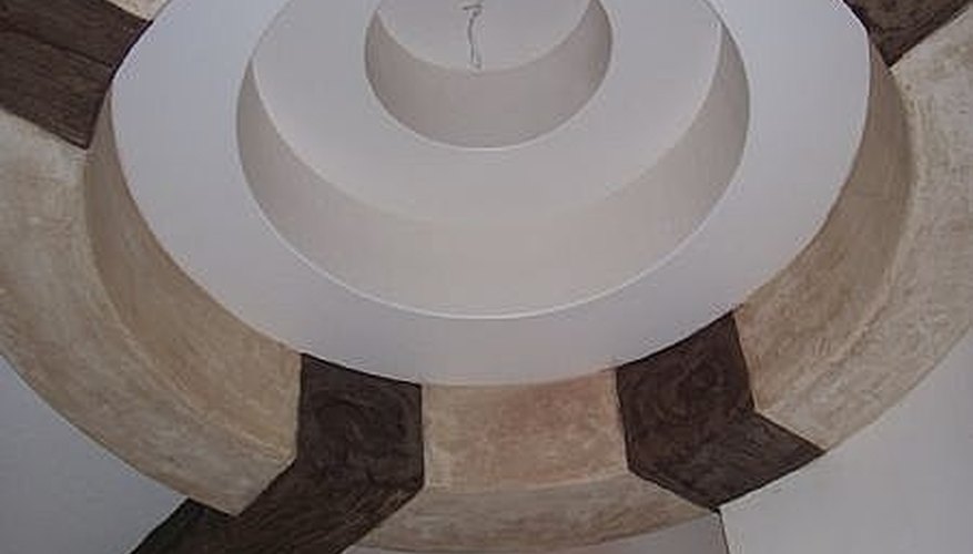 Textured architectural ceiling element in a rustic faux finish Textured architectural ceiling element in a rustic faux finish