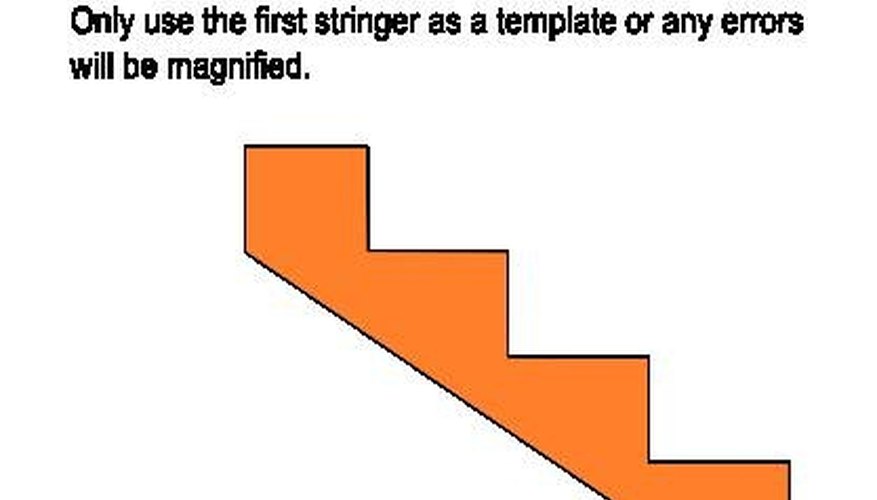 The finished stringer can be used as a template for the rest. The finished stringer can be used as a template for the rest.