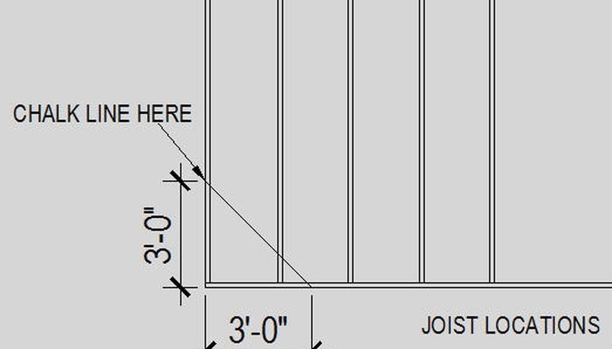 Chalk line location Chalk line location