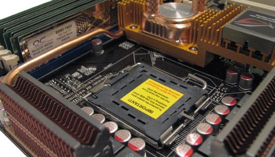 Gold in Computer Motherboard