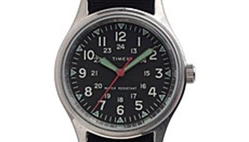 A no-frills Timex military watch