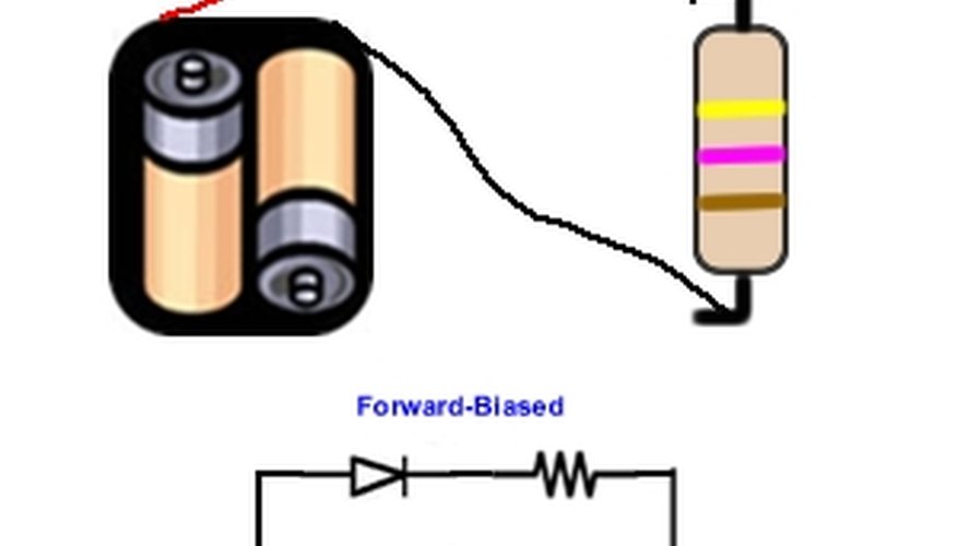 A forward-biased circuit.