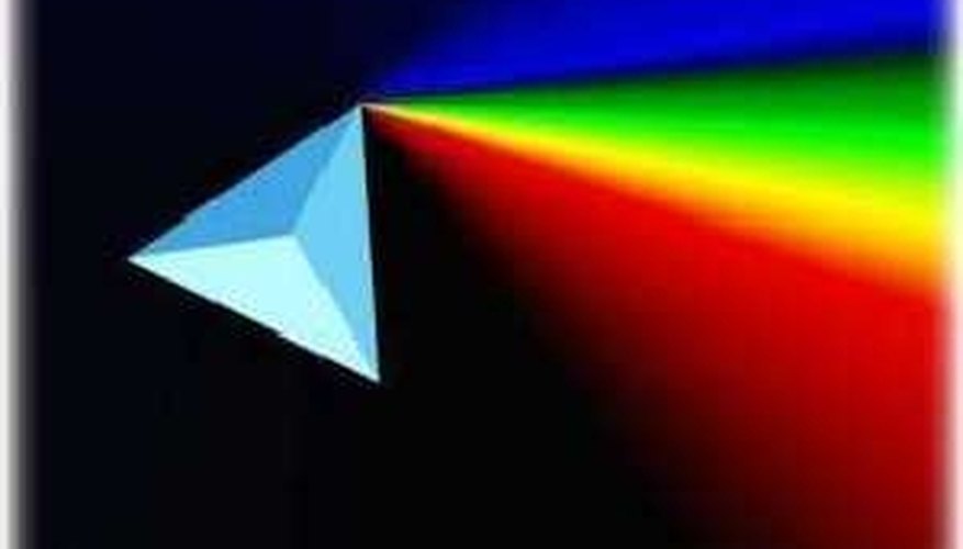 A spectrum of colors. A spectrum of colors.