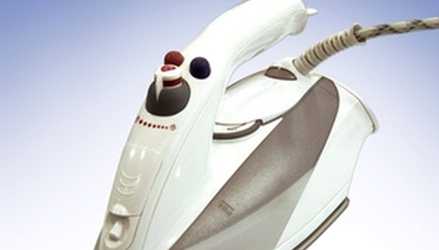 Steam irons can be used on carpets to remove stains. Steam irons can be used on carpets to remove stains.