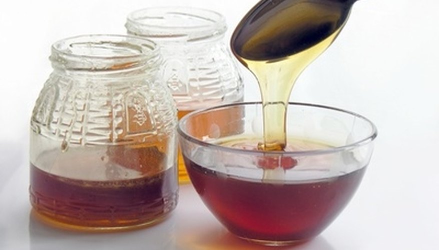 Honey can be a bait for ants. Honey can be a bait for ants.