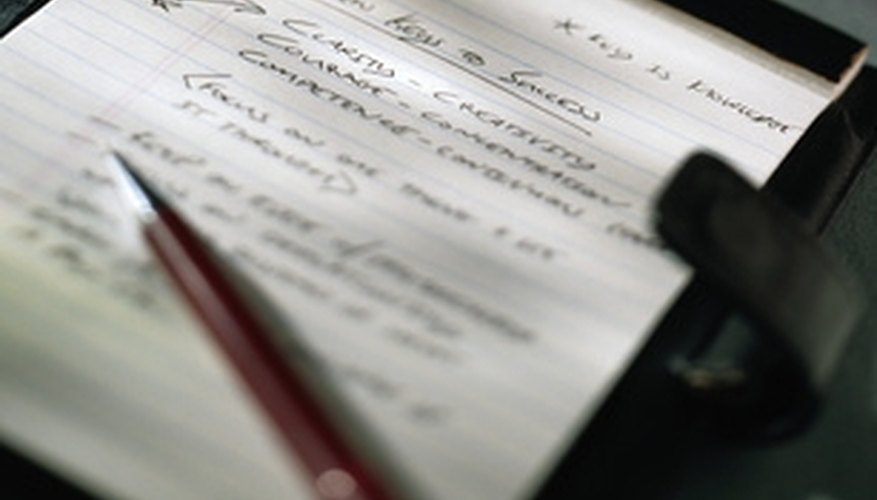 Pen and notebook